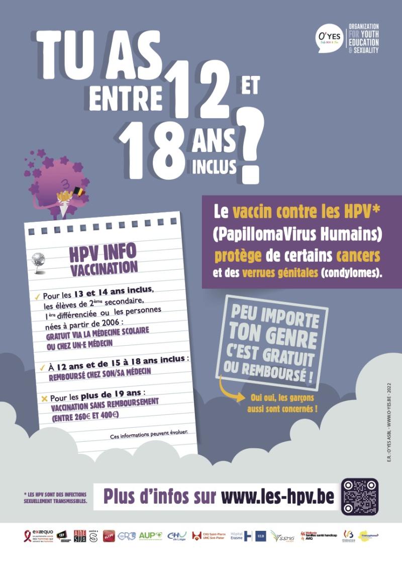 Vaccination gratuite et pour tous contre les Papillomavirus !