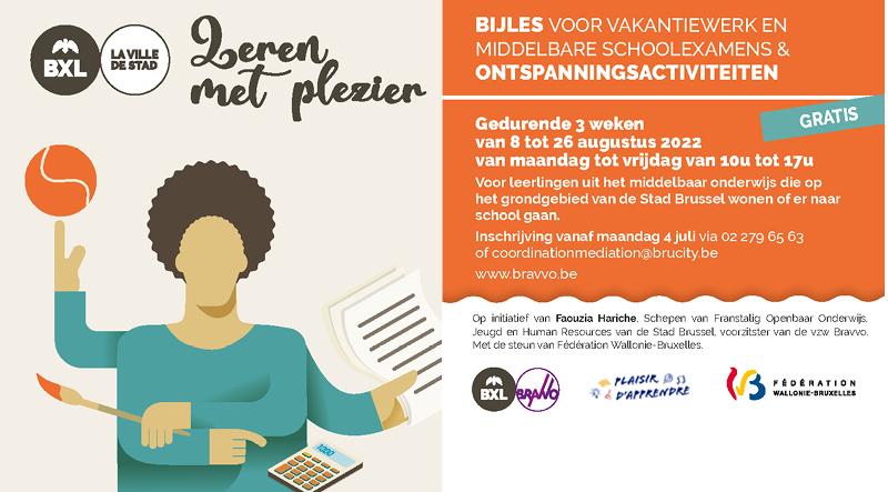 Gratis bijles in Brussel deze zomer
