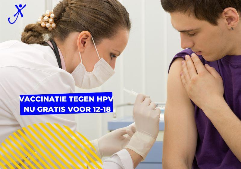 Vaccinatie tegen HPV gratis voor 12-18 jaarigen