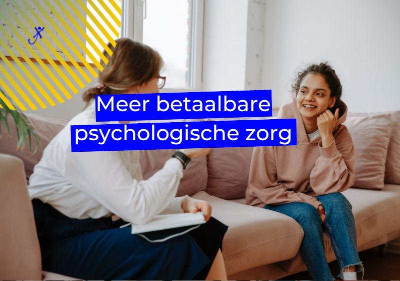 Meer betaalbare psychologische zorg