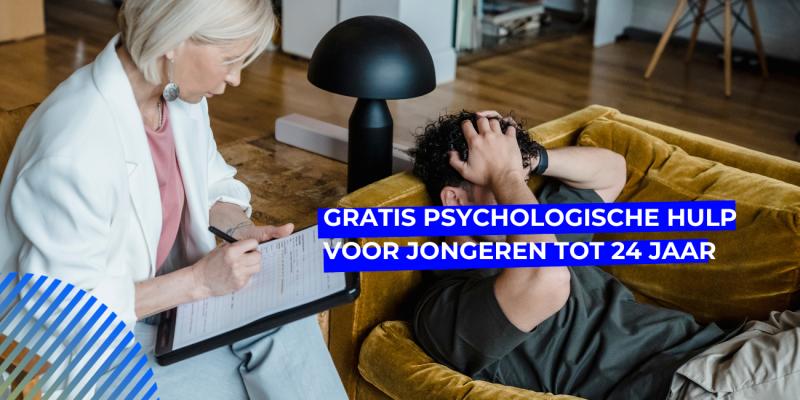 Gratis psychologische hulp voor jongeren tot 24 jaar