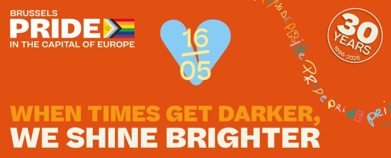 Brussels Pride 2026 : Bruxelles aux couleurs de l'arc-en-ciel !