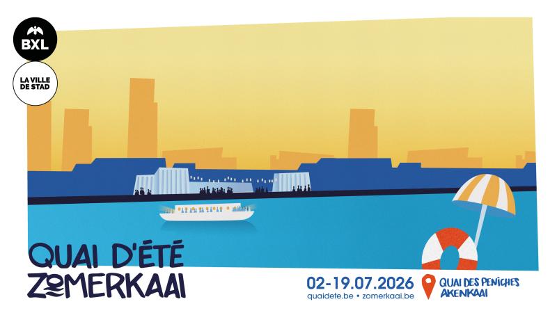 Quai d'Été 2026 : profite de l'été au bord du canal à Bruxelles