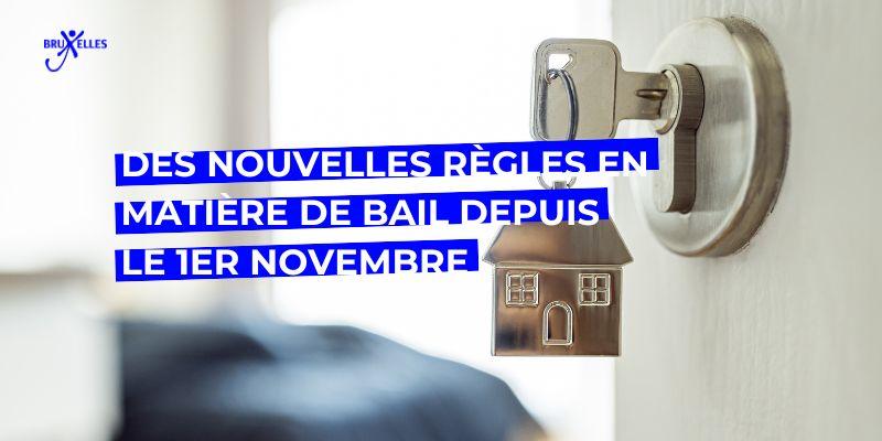 Des nouvelles règles en matière de bail depuis le 1er novembre