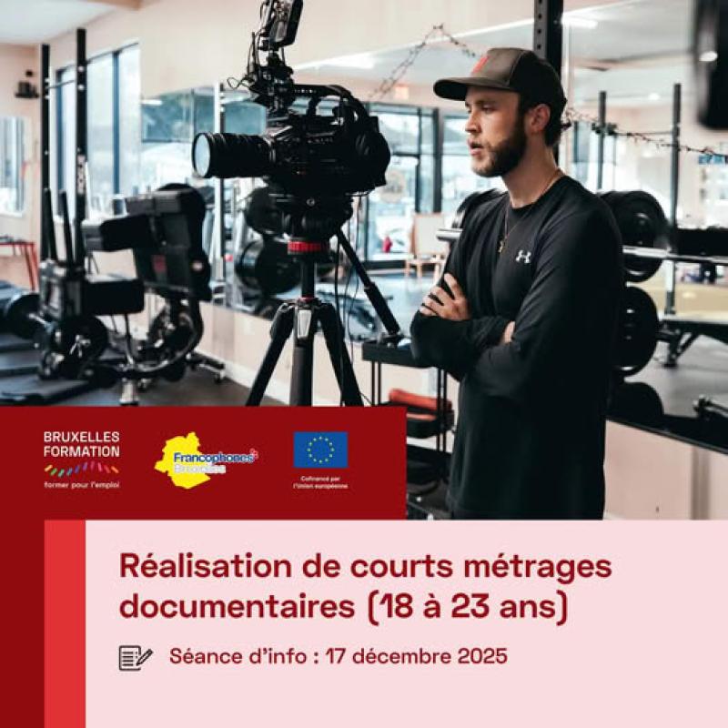 Réalisation de courts métrages documentaires (18 à 23 ans)
